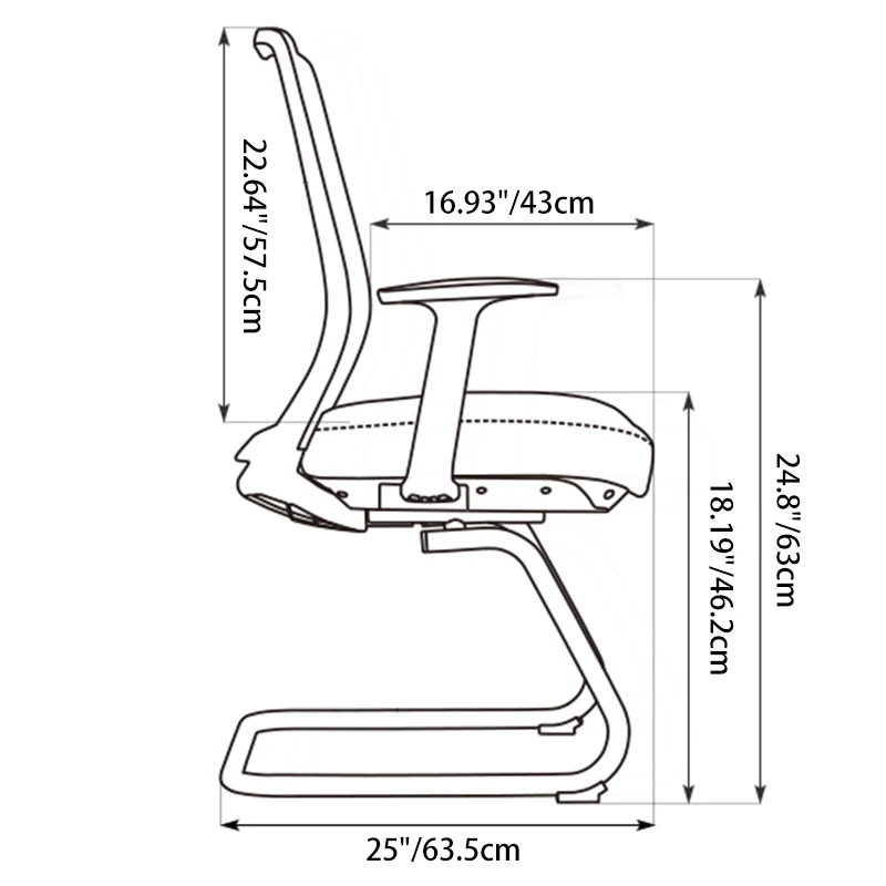 Modern Minimalist Executive Desk Chair - Breathable Mesh Office Reception Chair: Ergonomic Conference Chair For Home Office