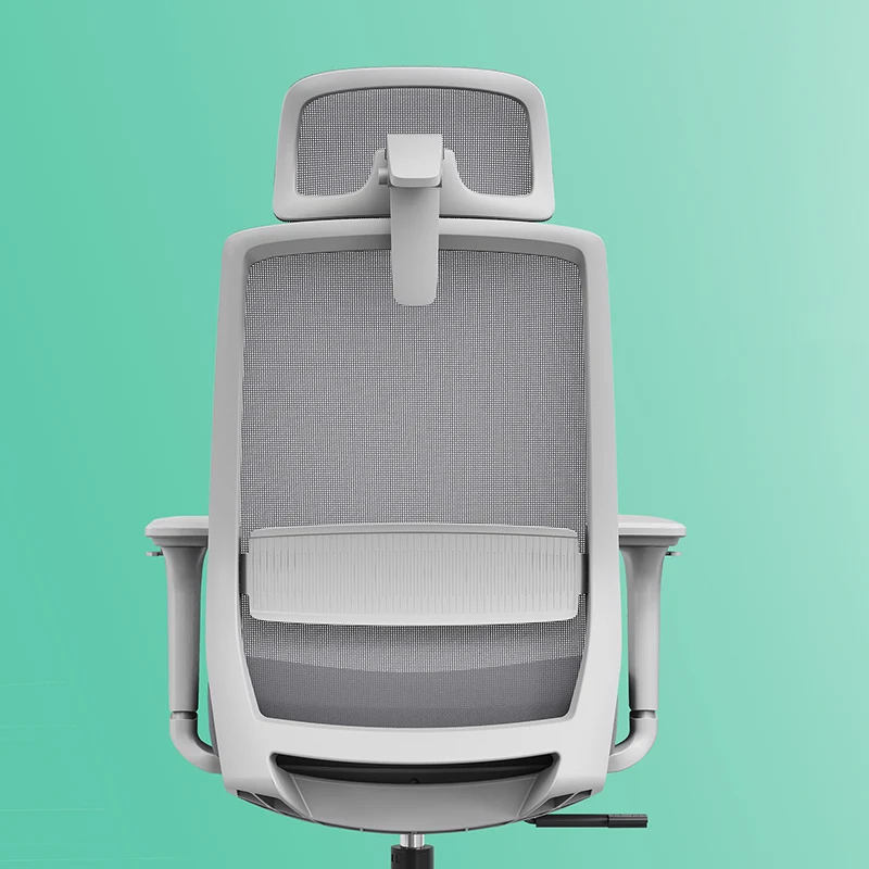 Modern Minimalist Ergonomic Desk Chair - 4D Headrest Breathable Mesh Chair: Lumbar Support Gaming Chair With Height Adjustment & Swivel For Home Office