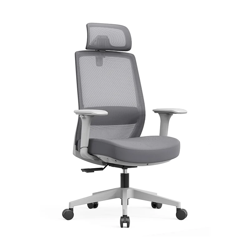 Modern Minimalist Ergonomic Desk Chair - 4D Headrest Breathable Mesh Chair: Lumbar Support Gaming Chair With Height Adjustment & Swivel For Home Office