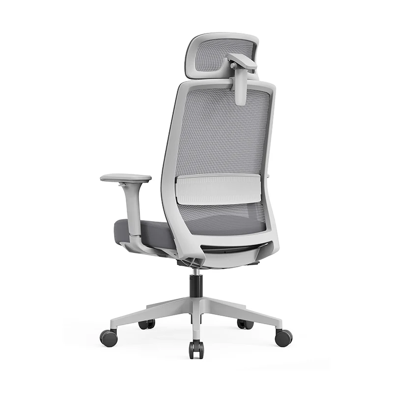 Modern Minimalist Ergonomic Desk Chair - 4D Headrest Breathable Mesh Chair: Lumbar Support Gaming Chair With Height Adjustment & Swivel For Home Office