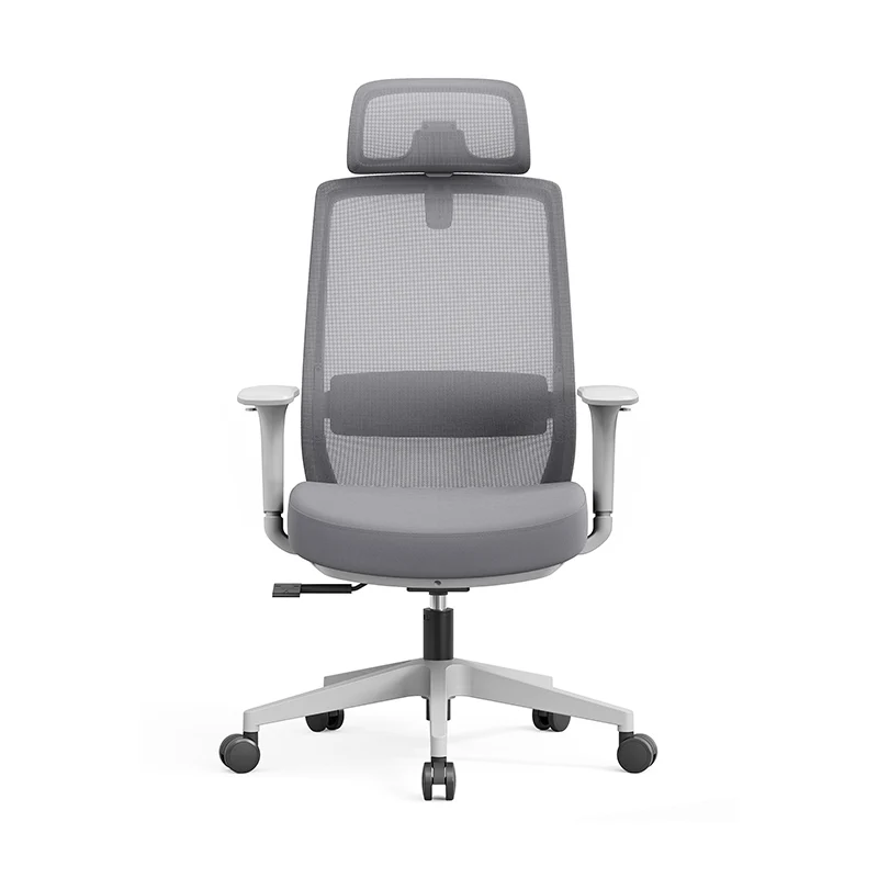 Modern Minimalist Ergonomic Desk Chair - 4D Headrest Breathable Mesh Chair: Lumbar Support Gaming Chair With Height Adjustment & Swivel For Home Office