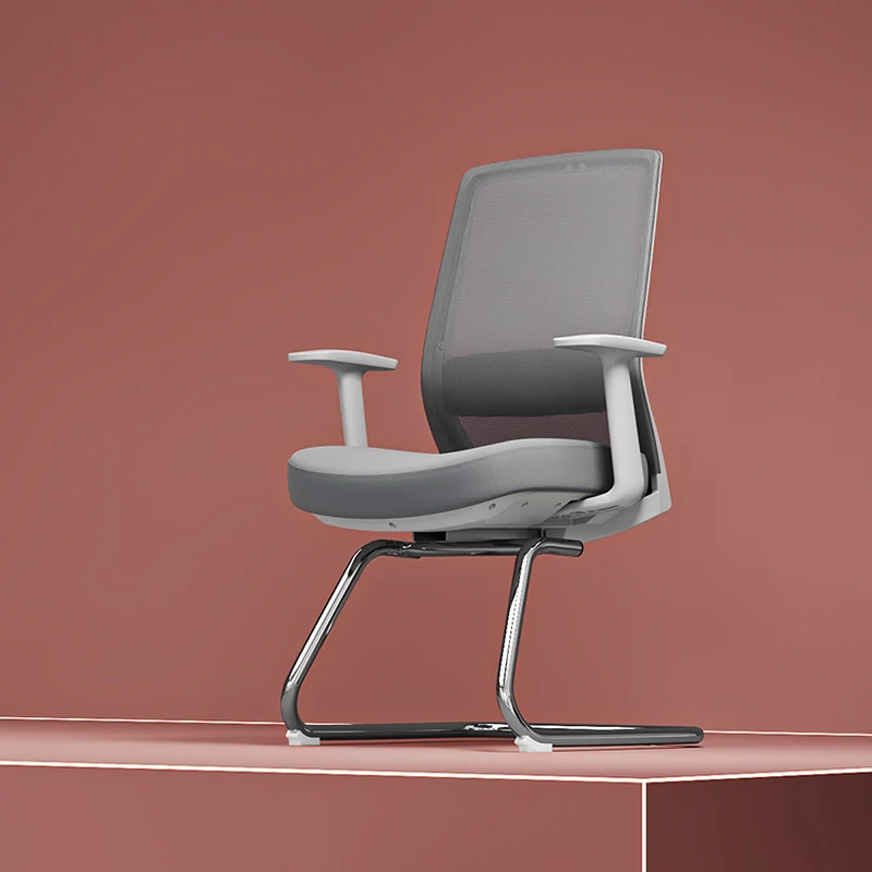 Modern Minimalist Executive Visitor Chair - Mesh Office Reception Chair: Breathable Ergonomic Desk Chair For Home Office