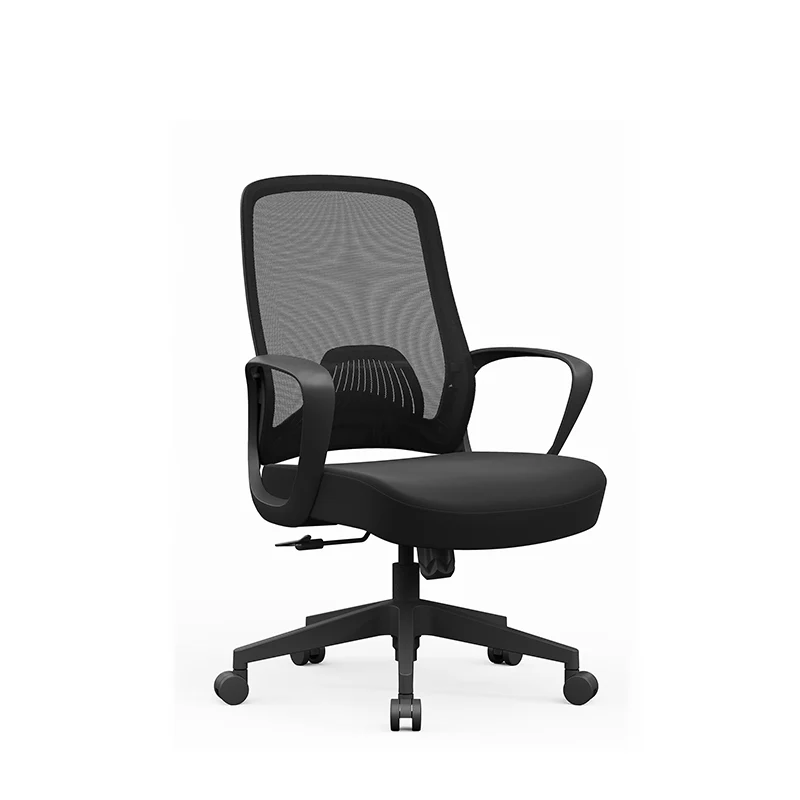Modern Minimalist Mid-Back Desk Chair: Ergonomic Gaming Chair - Breathable Mesh Height-Adjustable Swivel Chair For Home Office