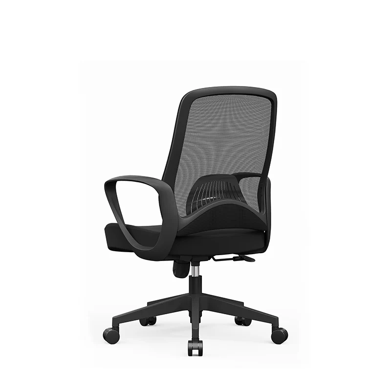 Modern Minimalist Mid-Back Desk Chair: Ergonomic Gaming Chair - Breathable Mesh Height-Adjustable Swivel Chair For Home Office