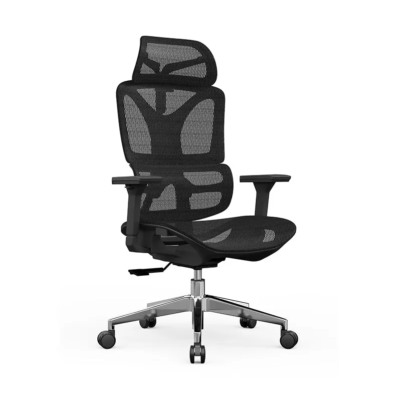Modern Minimalist High Back Executive Breathable Mesh Ergonomic Office Chair - Adjustable Headrest Lumbar Support Desk Chair For Home Office