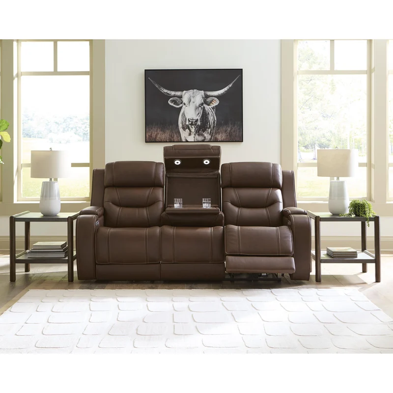 Signature Design by Ashley Knightington PCU1160215A Power Reclining Sofa with Audio Seating