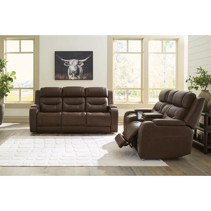 Signature Design by Ashley Knightington PCU1160215A Power Reclining Sofa with Audio Seating
