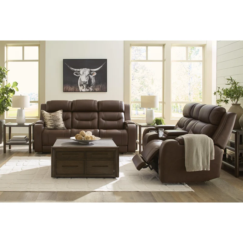 Signature Design by Ashley Knightington PCU1160215A Power Reclining Sofa with Audio Seating