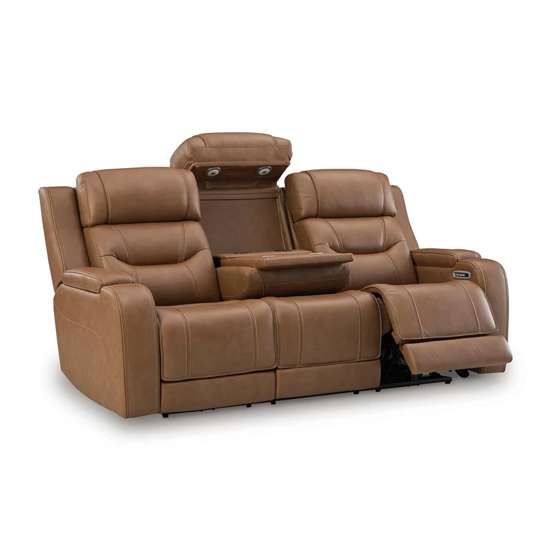Signature Design by Ashley Knightington PCU1160015A Power Reclining Sofa with Audio Seating