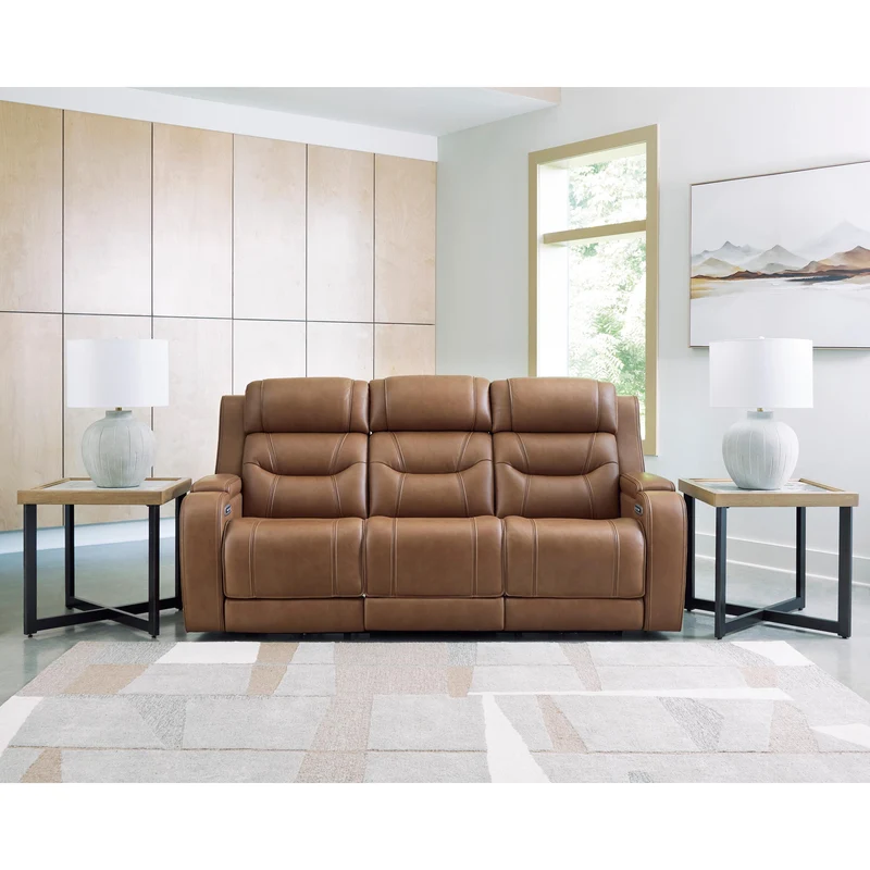 Signature Design by Ashley Knightington PCU1160015A Power Reclining Sofa with Audio Seating