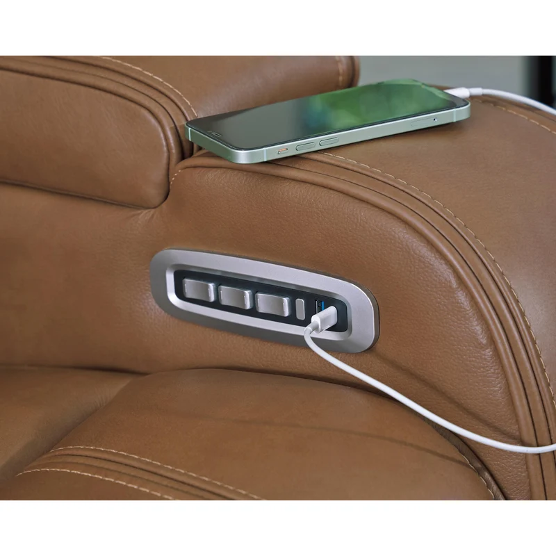 Signature Design by Ashley Knightington PCU1160015A Power Reclining Sofa with Audio Seating