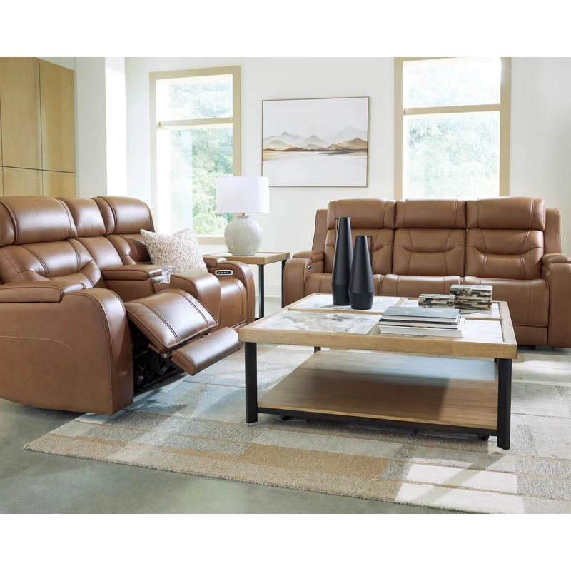 Signature Design by Ashley Knightington PCU1160015A Power Reclining Sofa with Audio Seating