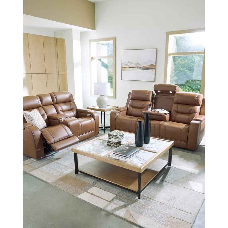 Signature Design by Ashley Knightington PCU1160015A Power Reclining Sofa with Audio Seating
