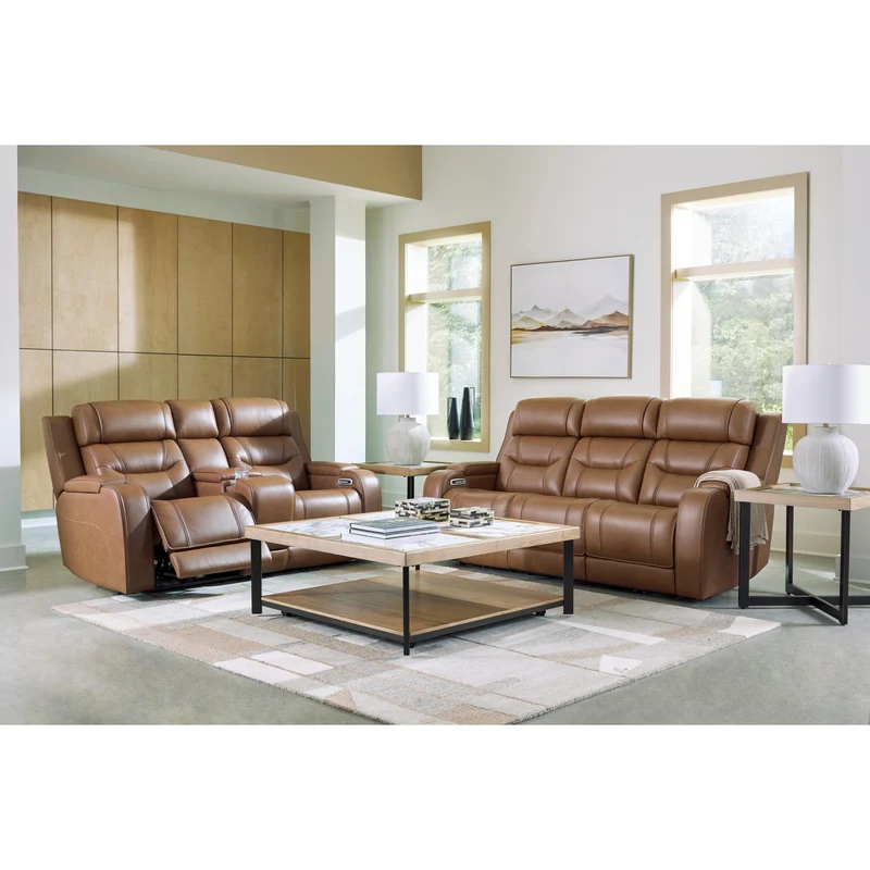 Signature Design by Ashley Knightington PCU1160015A Power Reclining Sofa with Audio Seating