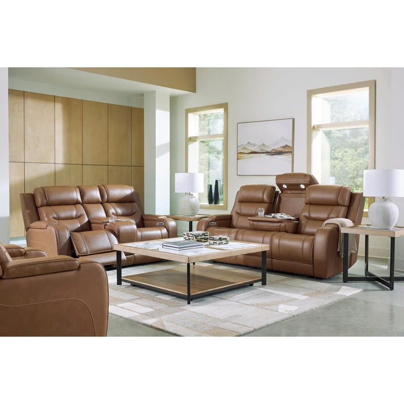 Signature Design by Ashley Knightington PCU1160015A Power Reclining Sofa with Audio Seating
