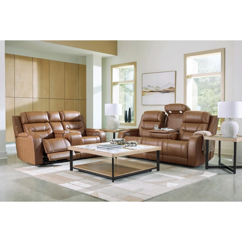 Signature Design by Ashley Knightington PCU1160015A Power Reclining Sofa with Audio Seating