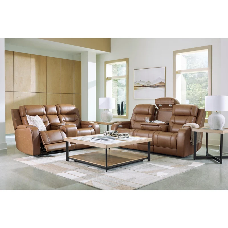 Signature Design by Ashley Knightington PCU1160015A Power Reclining Sofa with Audio Seating