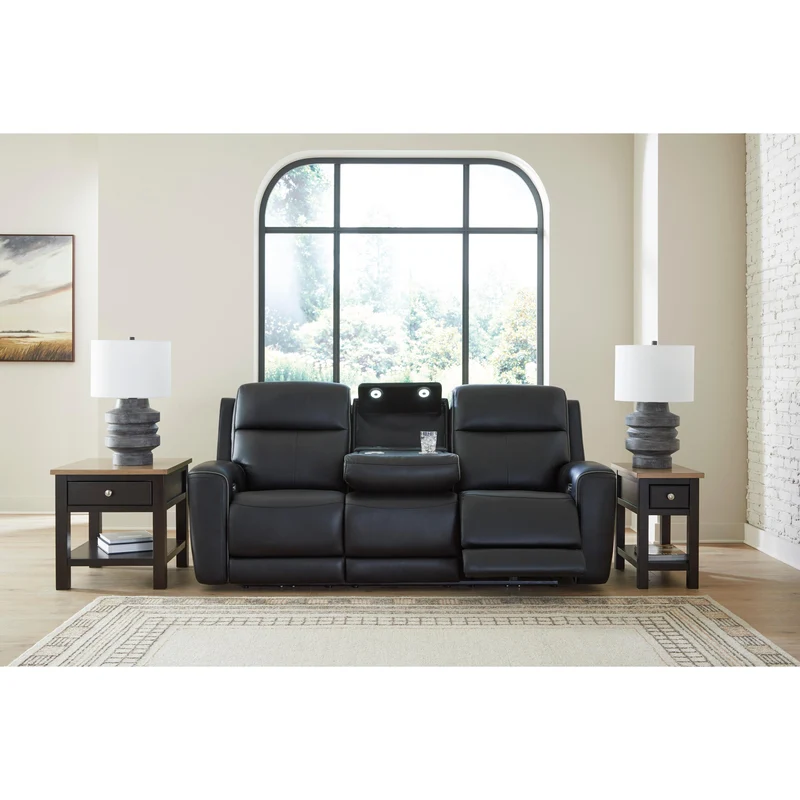 Signature Design by Ashley 5Z-Comfort PCU1090215 Power Reclining Sofa with Adjustable Headrest