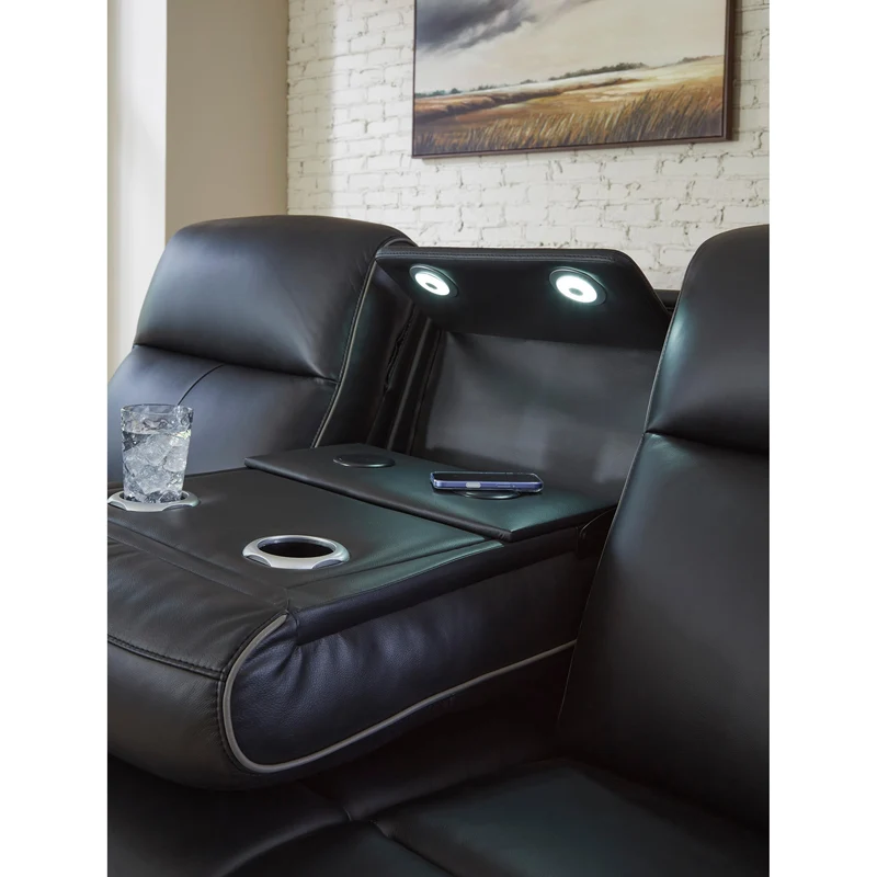 Signature Design by Ashley 5Z-Comfort PCU1090215 Power Reclining Sofa with Adjustable Headrest