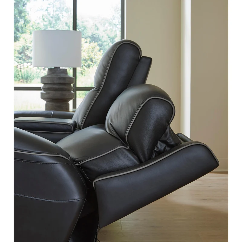 Signature Design by Ashley 5Z-Comfort PCU1090215 Power Reclining Sofa with Adjustable Headrest