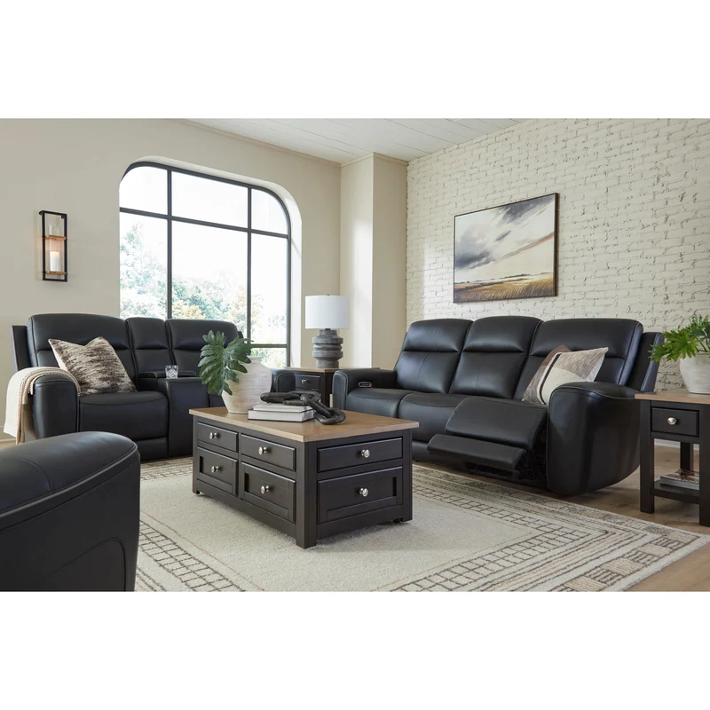 Signature Design by Ashley 5Z-Comfort PCU1090215 Power Reclining Sofa with Adjustable Headrest