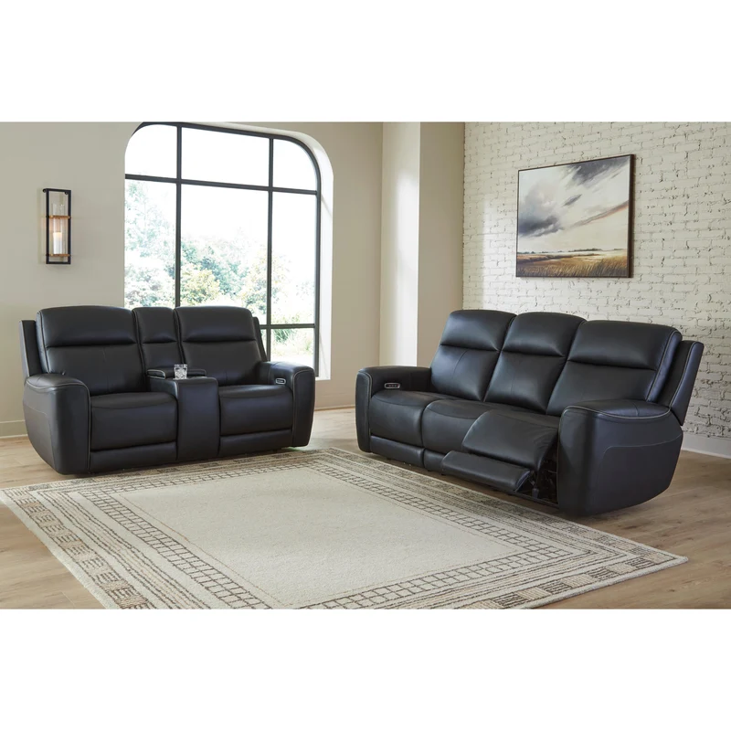 Signature Design by Ashley 5Z-Comfort PCU1090215 Power Reclining Sofa with Adjustable Headrest