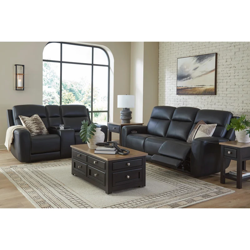 Signature Design by Ashley 5Z-Comfort PCU1090215 Power Reclining Sofa with Adjustable Headrest