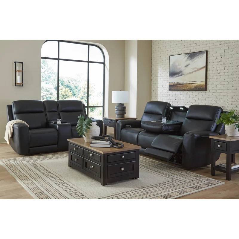 Signature Design by Ashley 5Z-Comfort PCU1090215 Power Reclining Sofa with Adjustable Headrest