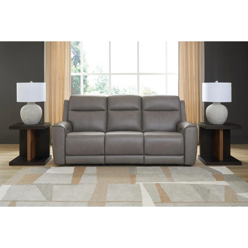 Signature Design by Ashley 5Z-Comfort PCU1090015 Power Reclining Sofa with Adjustable Headrest