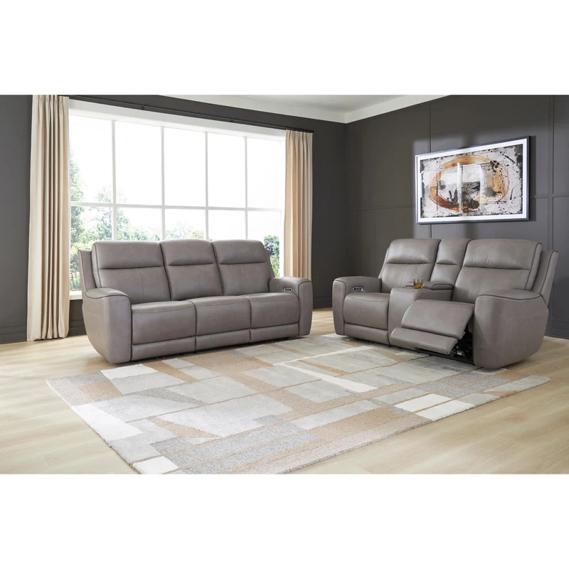Signature Design by Ashley 5Z-Comfort PCU1090015 Power Reclining Sofa with Adjustable Headrest