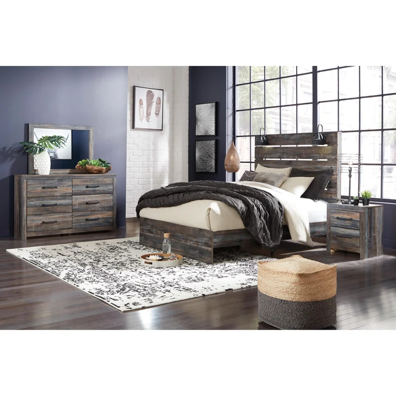 Signature Design by Ashley Drystan B211B31 7 pc Queen Panel Bedroom Set