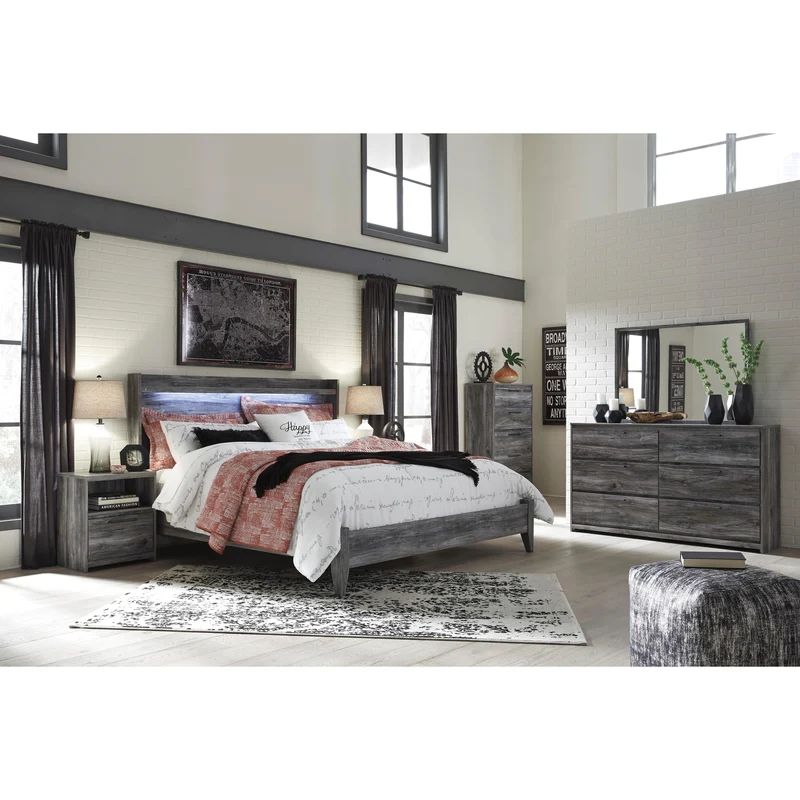 Signature Design by Ashley Baystorm B221B44 6 pc King Panel Bedroom Set
