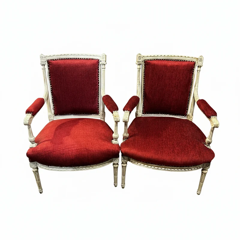 Pair of French Louis XVI style armchairs, 1920