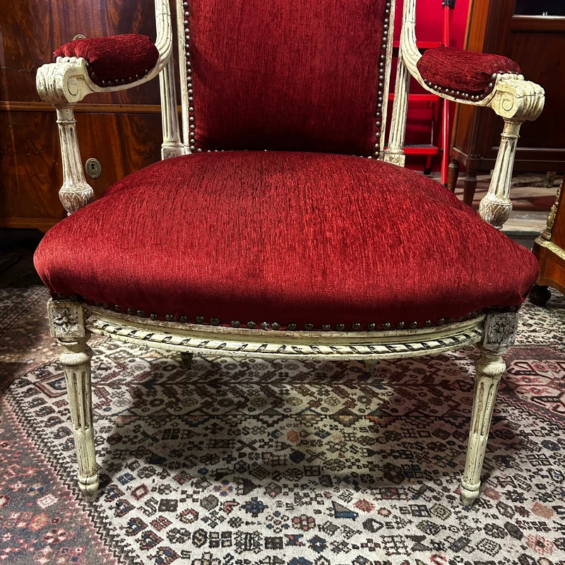 Pair of French Louis XVI style armchairs, 1920