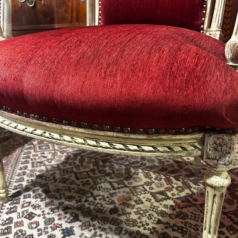 Pair of French Louis XVI style armchairs, 1920