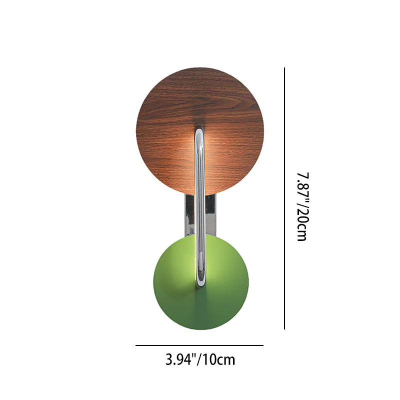 Traditional French Iron Aluminum Acrylic Round LED Wall Sconce Lamp For Living Room