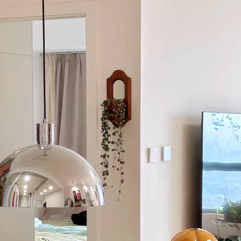 Traditional French Plywood & Glass Wall Mirror With Display Shelf For Living Room Bedroom