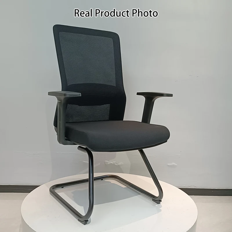 Modern Minimalist Breathable Mesh Office Chair With Lumbar Support - High Density Foam Seat Steel Desk Chair For Home Office