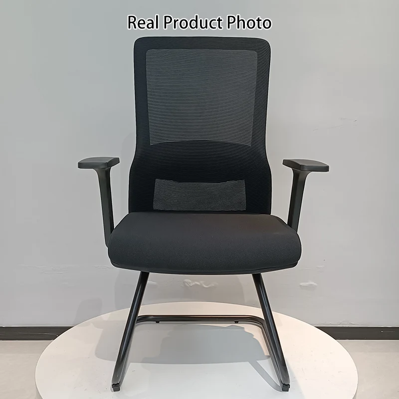 Modern Minimalist Breathable Mesh Office Chair With Lumbar Support - High Density Foam Seat Steel Desk Chair For Home Office
