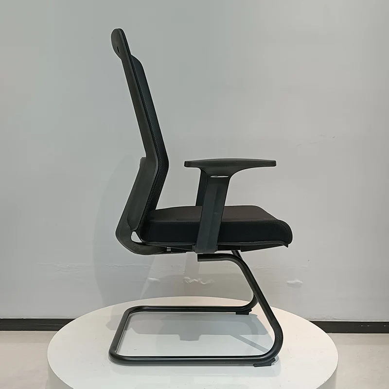 Modern Minimalist Breathable Mesh Office Chair With Lumbar Support - High Density Foam Seat Steel Desk Chair For Home Office
