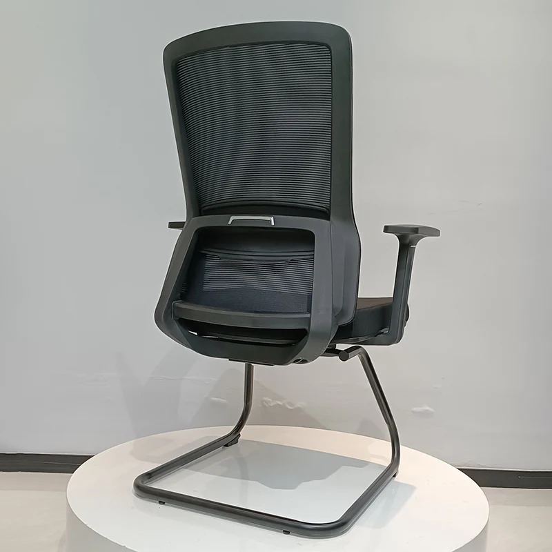 Modern Minimalist Breathable Mesh Office Chair With Lumbar Support - High Density Foam Seat Steel Desk Chair For Home Office