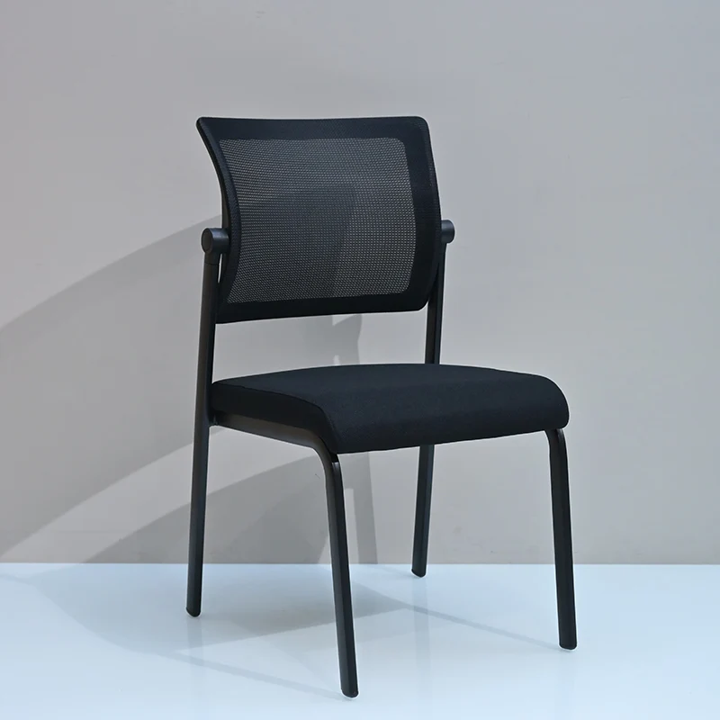 Modern Minimalist Heavy-Duty Meeting Room Chair With Breathable Backrest - Molded Foam Seat Desk Chair For Home Office
