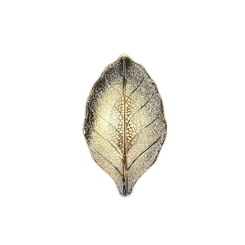 Modern Luxury Aluminum Carbon Steel Leaf Glass 1/3/5-Light Wall Sconce Lamp For Living Room & Bedroom