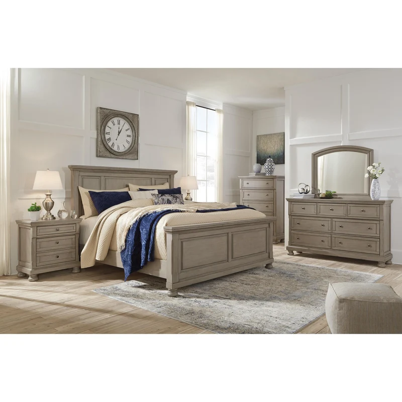 Signature Design by Ashley Lettner B733B40 6 pc King Panel Bedroom Set