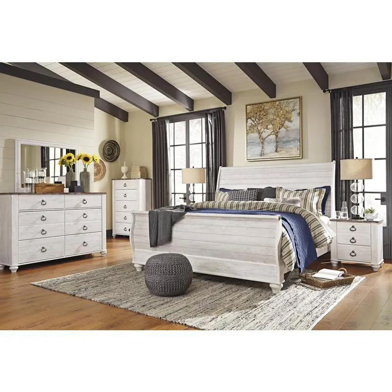 Signature Design by Ashley Willowton B267B33 6 pc King Sleigh Bedroom Set