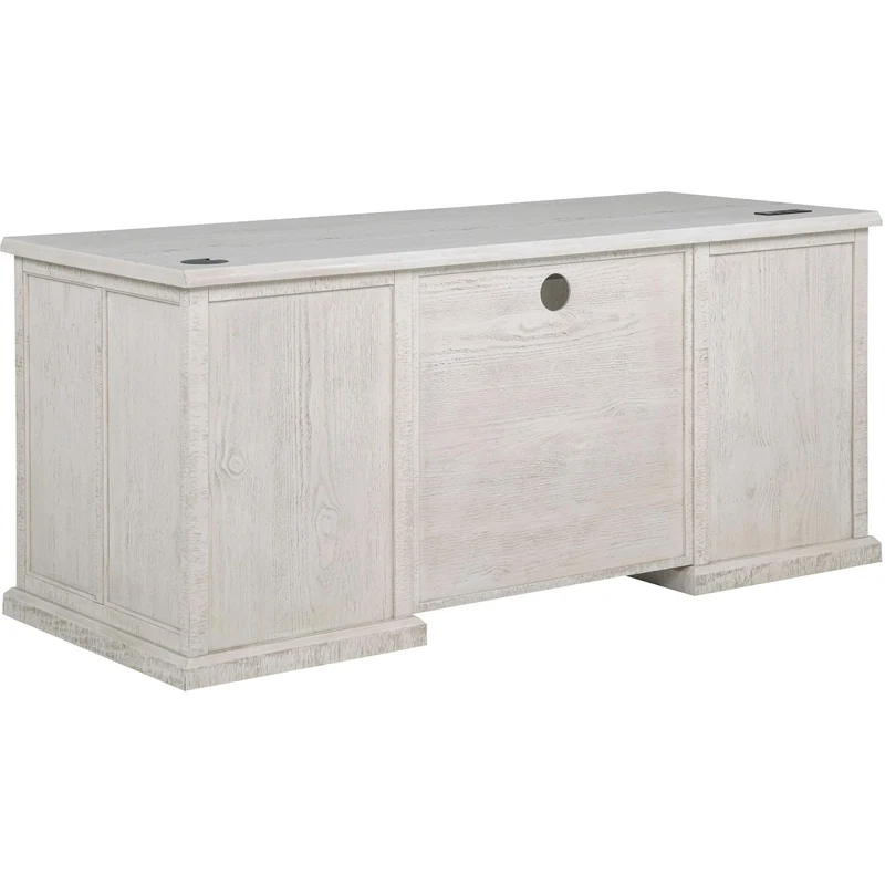 Coaster Furniture Altidore 800796 68-inch 7-drawer Executive Home Office Desk - Distressed White