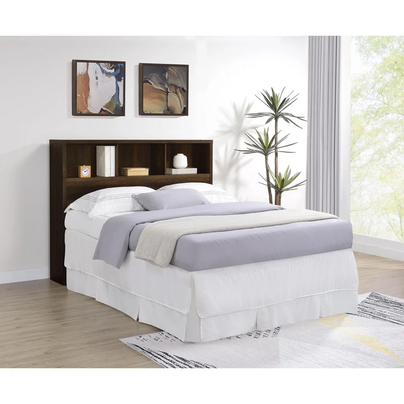 Coaster Furniture Westpark 315881Q 49-inch Queen Bookcase Headboard - Dark Pine