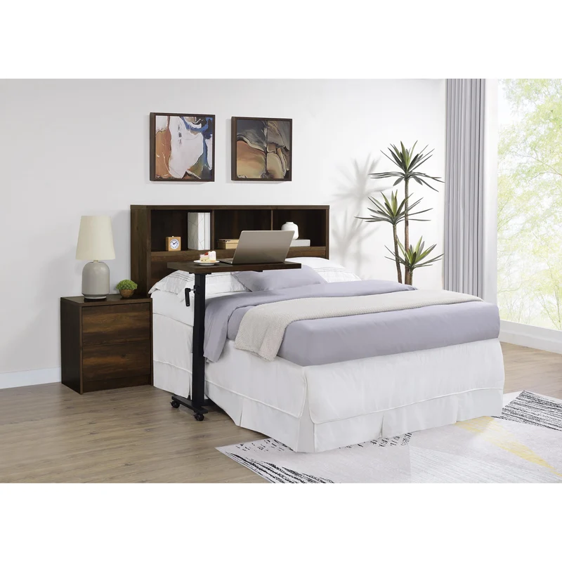Coaster Furniture Westpark 315881Q 49-inch Queen Bookcase Headboard - Dark Pine