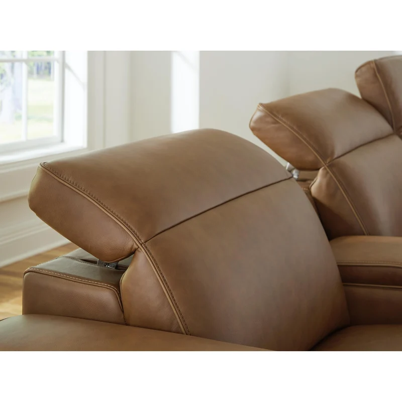 Signature Design by Ashley Magic Man Power Reclining Leather Match Sofa PCU1070046A/PCU1070058/PCU1070062