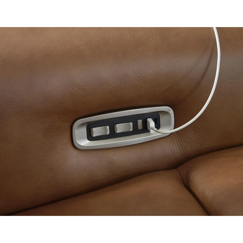 Signature Design by Ashley Magic Man Power Reclining Leather Match Sofa PCU1070046A/PCU1070058/PCU1070062
